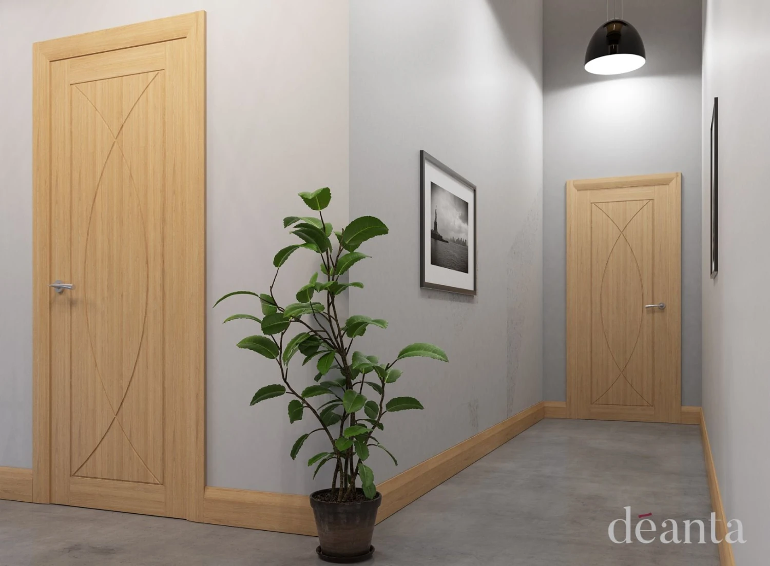 Deanta Oak Pre Finished Internal Amalfi Door - Image 3