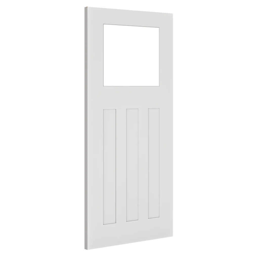 Deanta Cambridge White Primed Glazed Door - Image 2