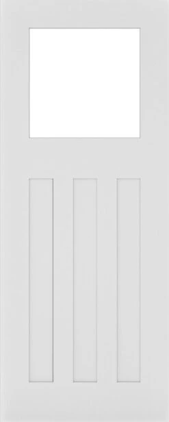 Deanta Cambridge White Primed Glazed Door