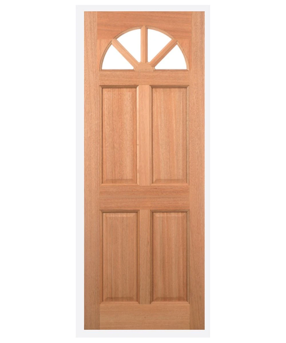 LPD Carolina External Hardwood 4 Panel Unglazed Door