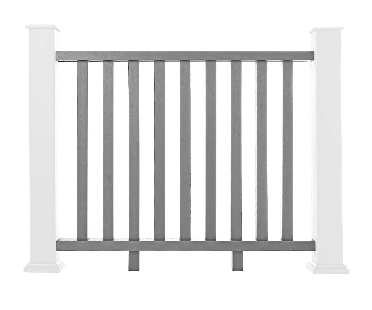 Composite Balustrade Railing Kit β Cool Grey (1.2m)
