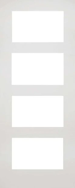 Deanta White Primed Coventry Door With Clear Glass