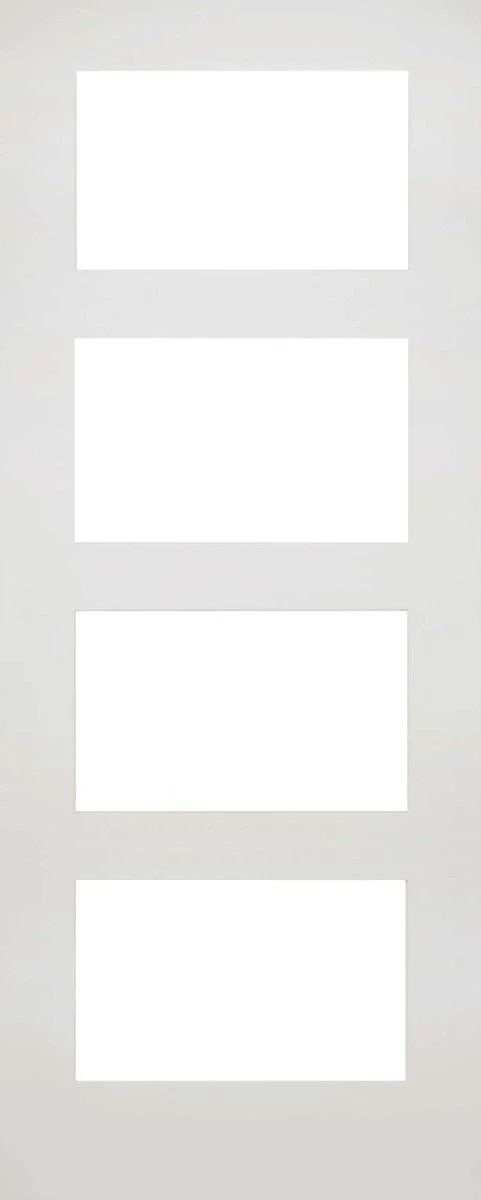 Deanta White Primed Coventry Door With Clear Glass