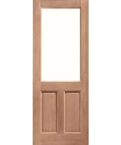 LPD External Hardwood Un-finished 2XG Un-glazed Door (Dowelled)