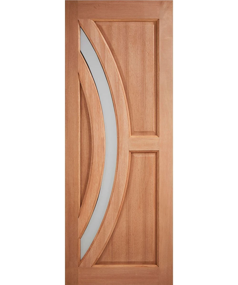 LPD Harrow External Hardwood Frosted Glazed Door