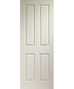 Made To Measure Internal White Moulded Grained Victorian 4 Panel Door