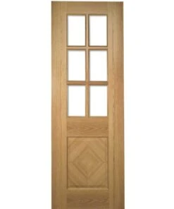 Deanta Internal Glazed Kensington Pre-Finished Oak Door