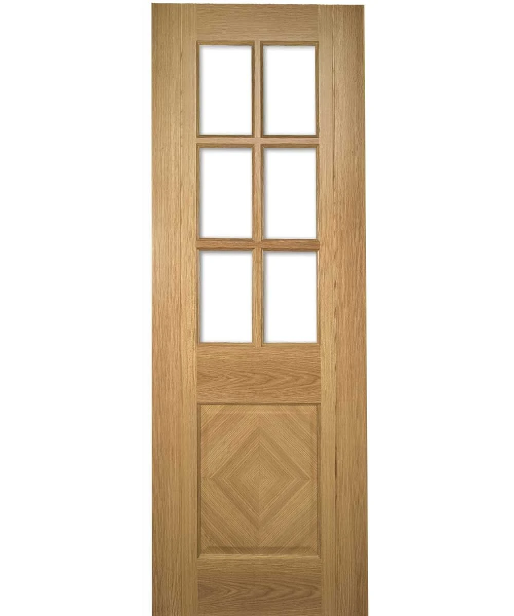Deanta Internal Glazed Kensington Pre-Finished Oak Door