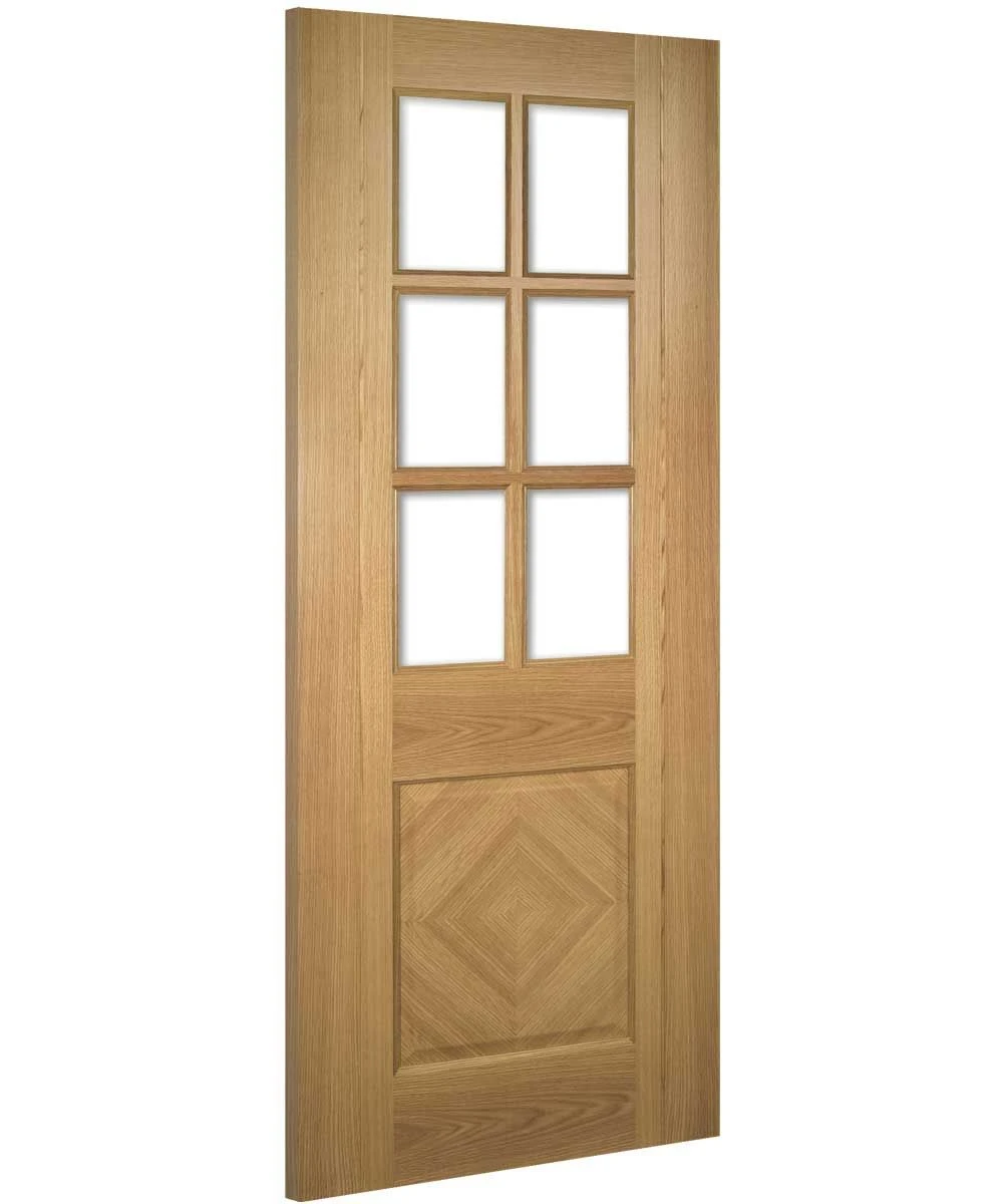 Deanta Internal Glazed Kensington Pre-Finished Oak Door - Image 2