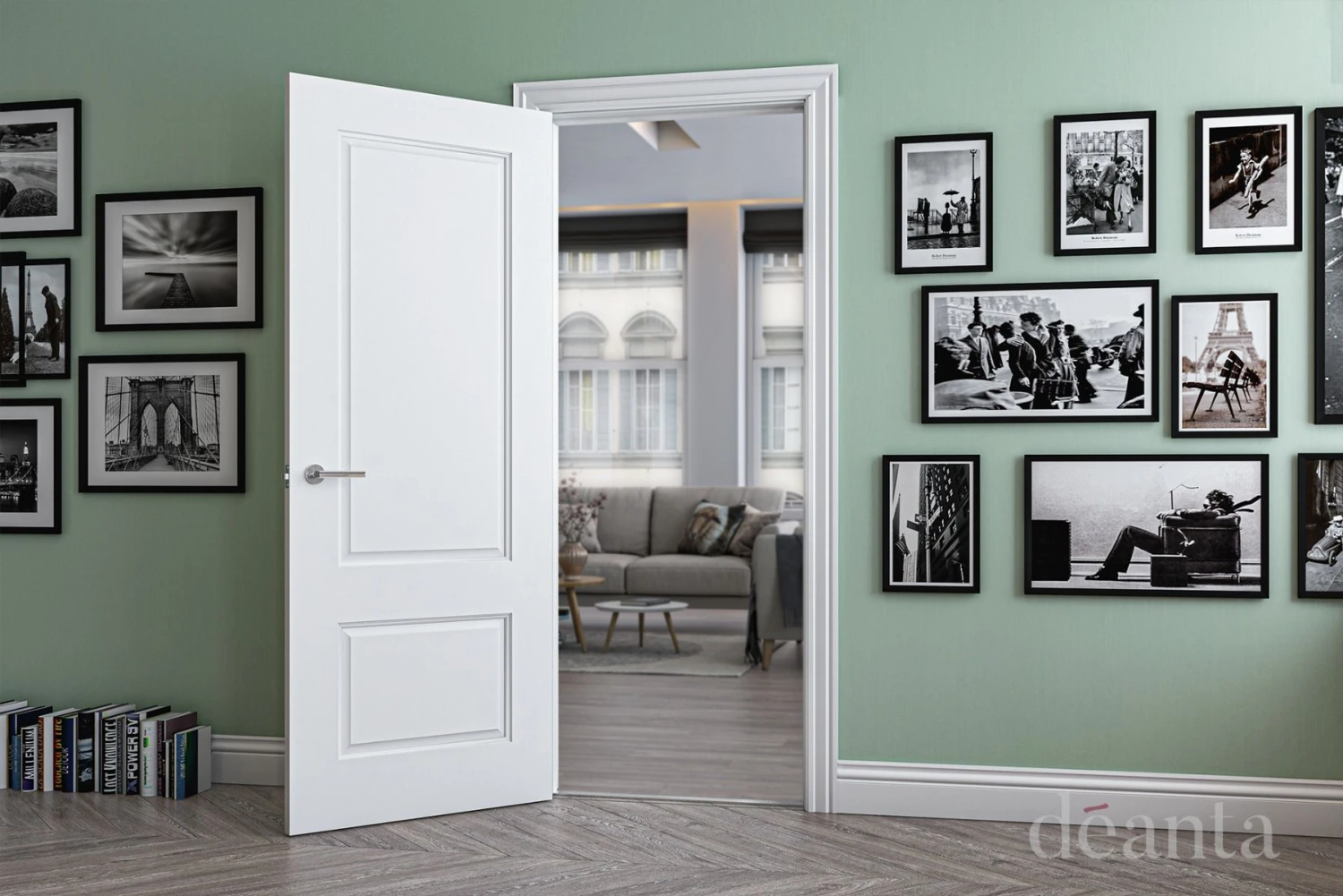 Deanta White Primed Madison Door - Image 3