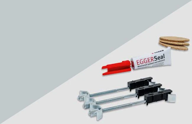 Egger Grey Braganza Granite 25mm Square Edge Worktop - Image 2