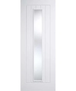 LPD Internal White Primed Mexicano Door With Clear Glass