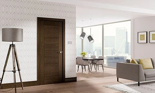 Deanta Montreal Internal Dark Grey Ash Fire Door - Image 3