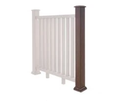 Composite Balustrade Newel Post Kit – Mocha (1.2m)