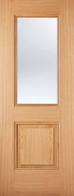 LPD Internal Pre-Finished Oak Arnhem 1 Light Clear Glazed Door