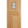 LPD External Un-finished Oak Cottage 1 Light Glazed Stable Door