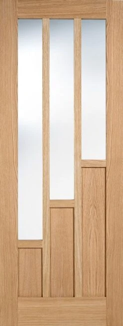 LPD Internal Un-Finished Oak Coventry Glazed 3L Door