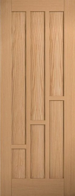 LPD Internal Oak Un-finished Coventry Fire Door FD30