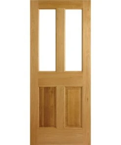 External Oak Malton 2P 2L Door