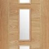LPD Internal Pre-Finished Oak Sofia Glazed 3L Door
