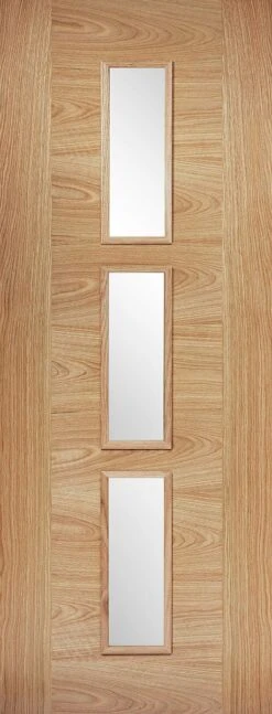 LPD Internal Pre-Finished Oak Sofia Glazed 3L Door