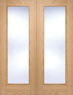 LPD Internal Oak Vancouver Glazed Pair With Clear Glass