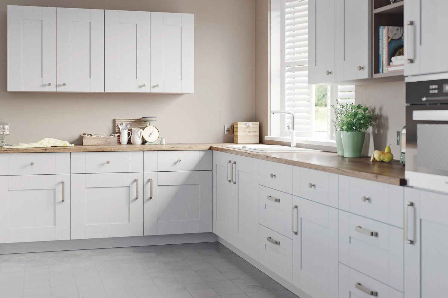 48 Hour Express Doors - Quadro 5 Piece Woodgrain