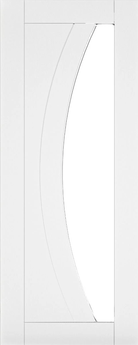 Deanta Ravello White Primed Glazed Door