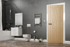 Deanta Oak Pre Finished Internal Ravello Fire Door FD30