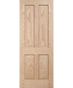 LPD Internal Un-Finished Oak Regency 4 Panel Door