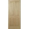 LPD Internal Pre-finished Oak Regency 4 Panel Fire Door