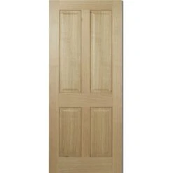 LPD Internal Pre-finished Oak Regency 4 Panel Fire Door