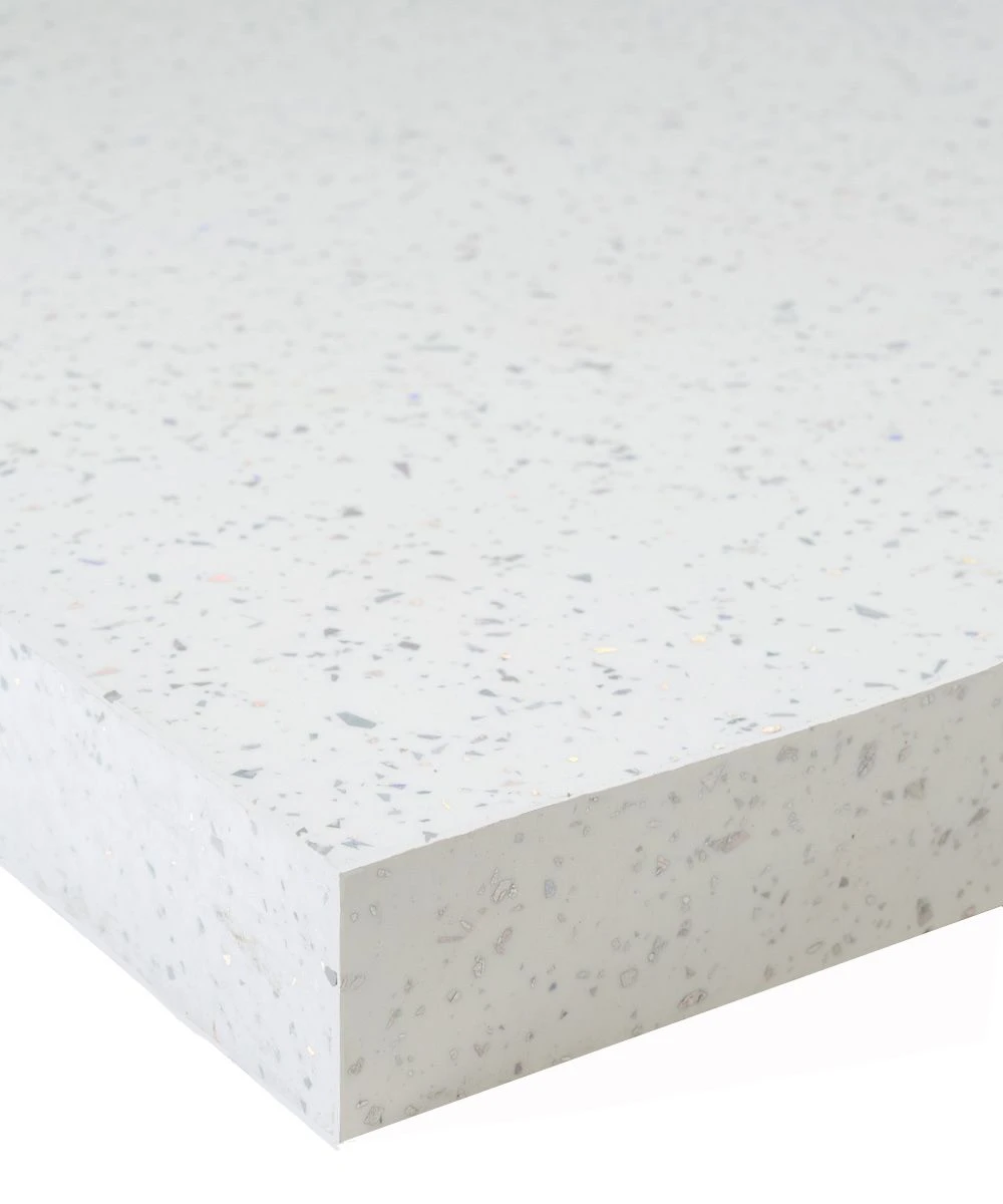 White Sparkle Square Edge Wilsonart Worktop 3000 X 600 X 40mm - Image 5