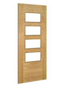 Internal Seville 4L Glazed Pre-Finished Oak Door