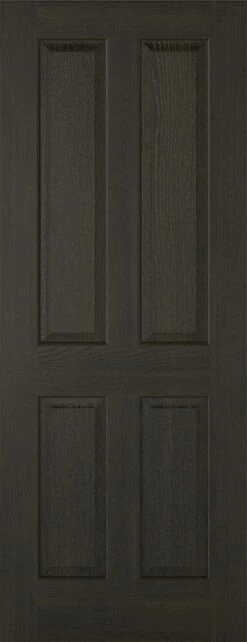LPD Internal Pre-Finished Smoked Oak Regency 4 Panel Fire Door FD30