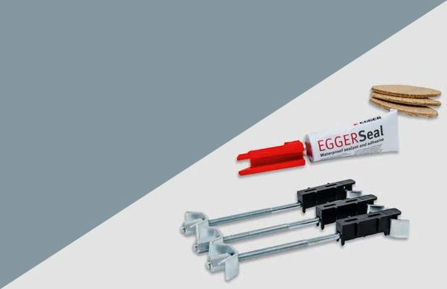 Egger Anthracite Metal Rock 25mm Square Edge Worktop - Image 2