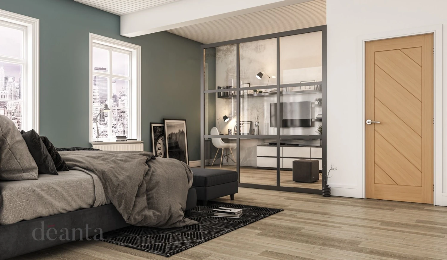 Deanta Oak Pre Finished Internal Torino Door