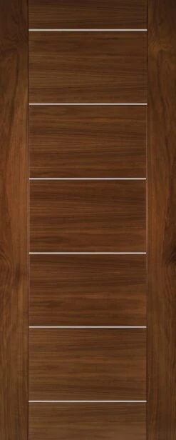 Deanta Internal Walnut Valencia Pre Finished Fire Door FD30