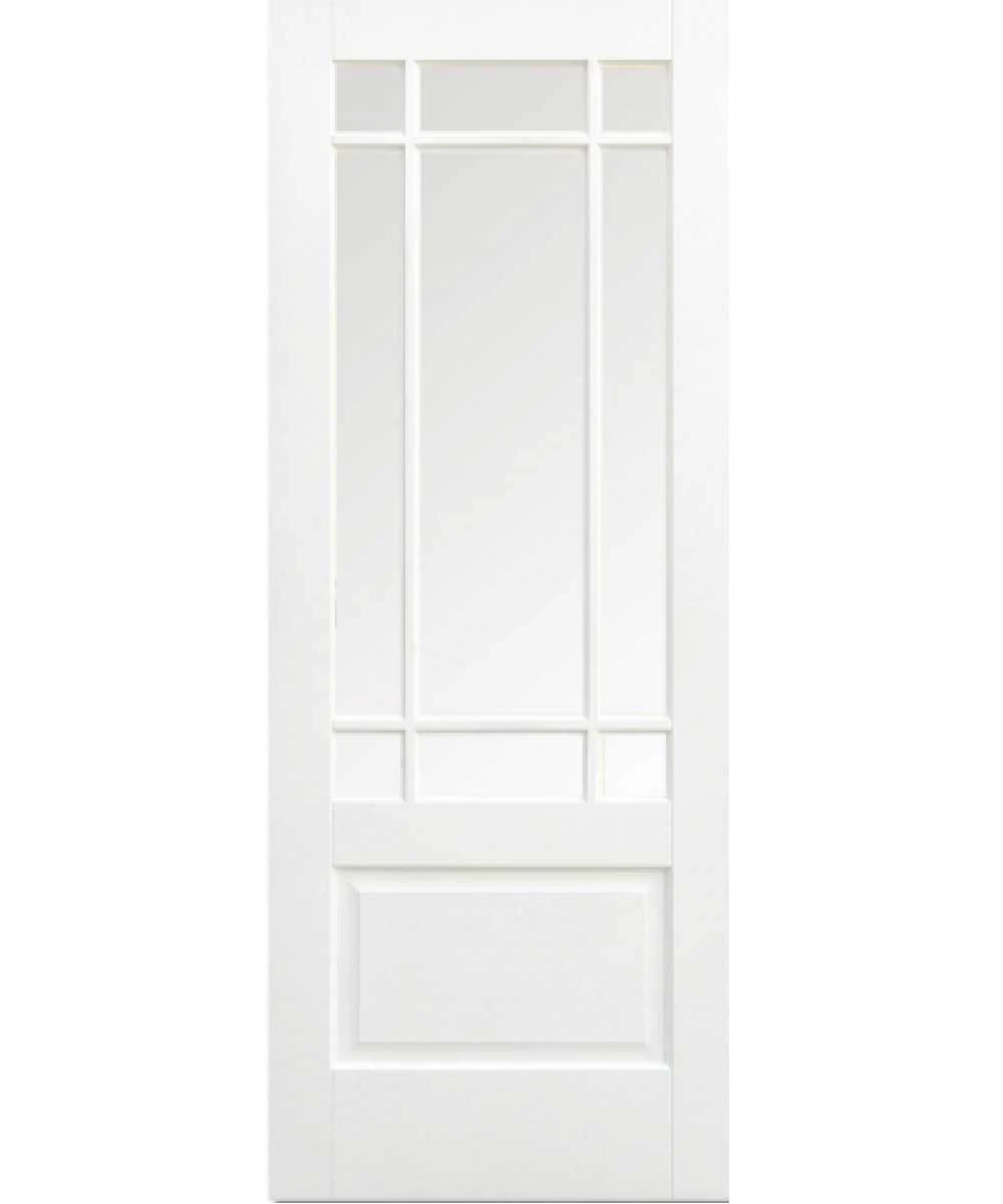 LPD Internal White Primed Smooth Clear Glazed Downham Door