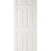 White Primed Grained Moulded 6 Panel Door