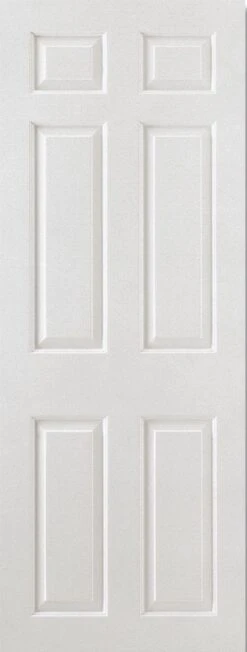 LPD Smooth 6 Panel Square Top Firecheck Door