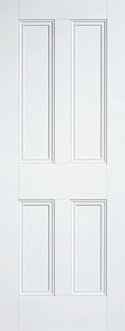 LPD Internal Smooth White Malton Nostalgia 4 Panel Door