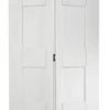 LPD White Primed Shaker 4P Bi-fold Door Complete With Track