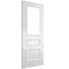 Deanta Windsor White Primed Door With Bevelled Glass
